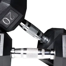 HackerX Set Of 2 Fixed Weight Dumbbell - 20Kg Each-38