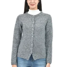 American Eye Grey Self Design Sweaters-picture-41