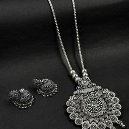 NAMAN ARTS Silver-Plated Jewellery Set-42