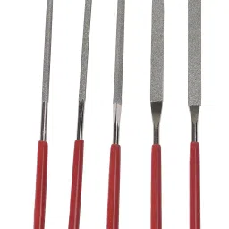Thermo Diamond Files Set (Set of 5) Triangle/Square/Round/Half-Round/Flat for Jewelers/Diamond/Glass/Crafts-9
