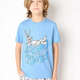 Jack & Jones Junior Blue Printed T-Shirt-picture-38