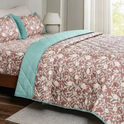 Maspar Red Cotton Printed Single Quilt-15