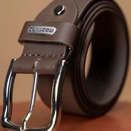 Red Tape Brown Leather Textured Formal Belt for Men-image-19