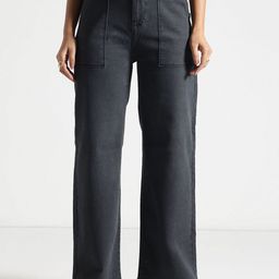 Code 61 Women Wide Leg High-Rise Light Fade Stretchable Jeans-image-81