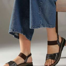 Inc.5 Women's Antique Gold Ankle Strap Sandals-image-31