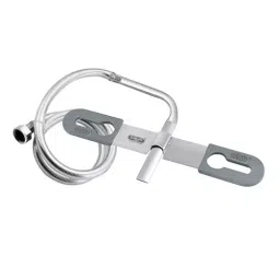 Sanjay Chilly Multi Jet Spray With Heavy Pvc Hose Stainless Steel Silver, JSM-01-22
