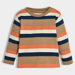 MiArcus Kids Striped Applique T-shirt-19