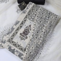Meena Bazaar Geometric Printed Unstitched Dress Material-image-22