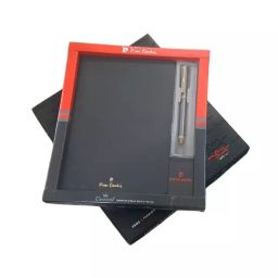 Pierre Cardin Carnival Set Diary & Vista 2-in-1 Ball Pen Black and Monochrome Finish with Gold Trim, 8901765036308-MONOCHROME-BLACK DIARY-picture-31