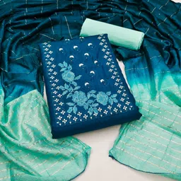 Rangtulika Ethnics Embroidered Unstitched Dress Material-picture-39