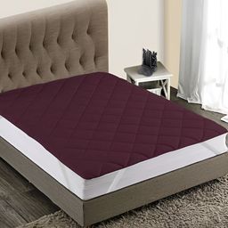 Comfowell Maroon Polycotton Water Resistant Mattress Protector-picture-45