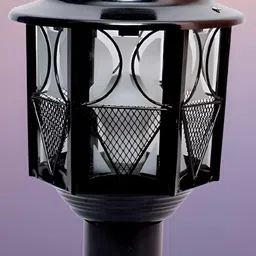 KINIS Black Frustum Shape Metal Garden Light Outdoor Lamp For Home & Office Entrance-image-42