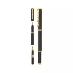 Pierre Cardin Dual Combination Ball & Fountain Pen Matte Black with Gold-Plated Trim, 8901765035349-BLACK-picture-38