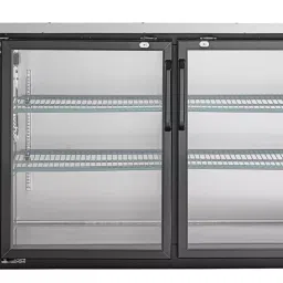 Krome Dispense Under Counter Cooler 2 Door With Side Cooling Black C2690-47