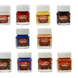 Camlin Kokuyo Fabrica Acrylic Ultra Color, 15Ml, 10 Shades Pack of 1 ,2209600-8