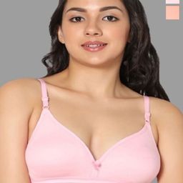 Eden Women Pack of 2 Medium Coverage Cotton T-shirt Bra-47
