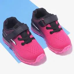 Cute Walk by Babyhug Velcro Closure Sneaker Shoes- Black Rose-picture-35