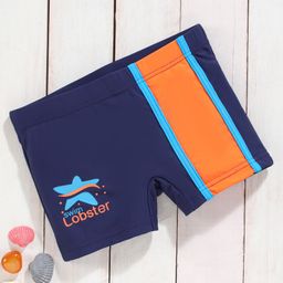 LOBSTER Printed Swimming Trunk - Navy Blue-image-63