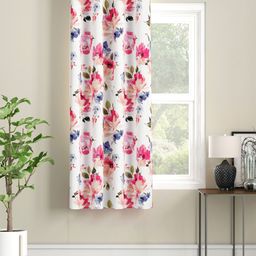 SEJ by Nisha Gupta Single Floral Eyelet Window Curtain - White-image-5