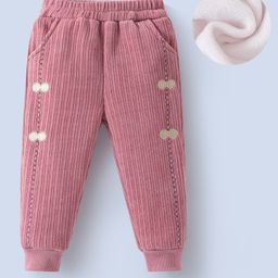 Kookie Kids Full Length Embroidered Lounge Pant - Rose Gold-image-5