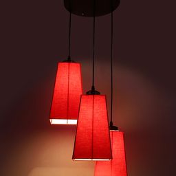 Devansh Cotton Pyramid Cluster Hanging Lamp-picture-49