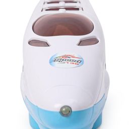 ToyMark Bump & Go 360 Degree Rotation Speed Train Engine with Music & Attractive 4D Lights - Blue & White image 2
