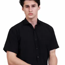 APPEL TOUCH Spread Collar Regular Fit Formal Shirt-image-95
