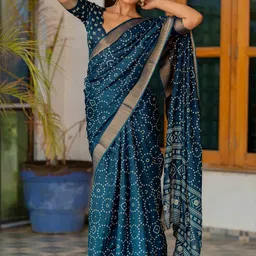 KALINI Women Blue Sarees-picture-4