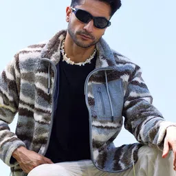 Campus Sutra Men Lightweight Biker Jacket-image-63