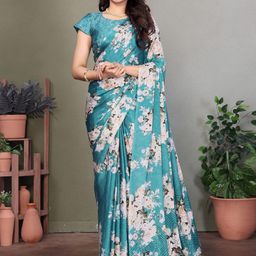 KALINI Floral Silk Blend Saree-image-75