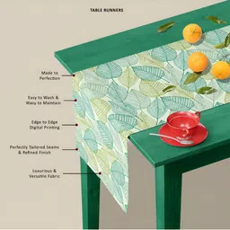 ArtzFolio Printed Rectangular Velvet Table Runner image 3