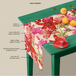 ArtzFolio Printed Rectangular Velvet Table Runner image 5