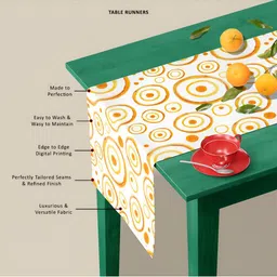 ArtzFolio Printed Rectangular Velvet Table Runner image 4