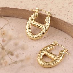 DressBerry Oval Hoop Earrings-image-68
