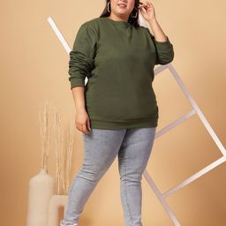 Rigo Plus Size Solid Sweatshirt-image-46