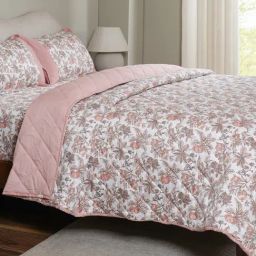 Maspar Pink Cotton Printed Single Quilt-image-86