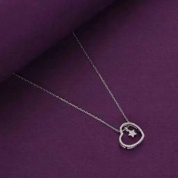 Kai Jewel Sterling Silver A Star Spangled Chain Heart Necklace-image-23