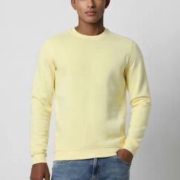 Peter England Yellow Slim Fit Sweatshirt-41