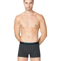 Van Heusen Regular Fit Superior Comfort Soft Touch Textured Trunks - Charcoal-picture-1