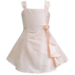 A.T.U.N. Peach Solid Dress-image-25