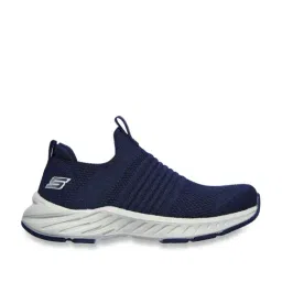 Skechers Boys ELITE RUSH - VALOW Navy Lime Casual Slip On Shoe-image-36