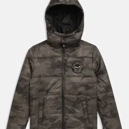Octave Kids Multicolor Camouflage Full Sleeves Jacket-image-36