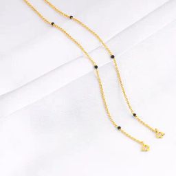 GIVA 925 Silver Golden Perfect Beads Mangalsutra Chain for Women-image-1