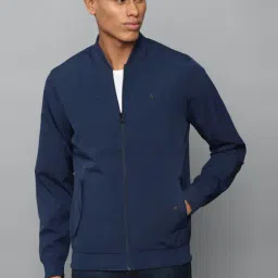 Allen Solly Navy Cotton Regular Fit Jackets-picture-30
