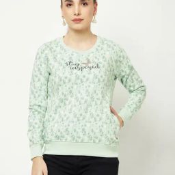Crimsoune Club Green Printed Sweatshirt-image-80