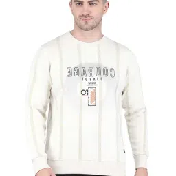 Monte Carlo White Regular Fit Printed Sweatshirt-25