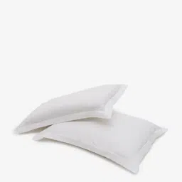Westside Home White Solid Pillowcover Set of Two-9