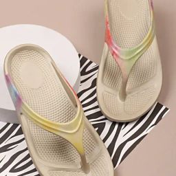 NEOZ W TIE DIE SLIM Warm GryFlip Flops-image-83