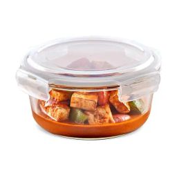 Borosil Klip N Store Transparent Glass Storage Container With Air-Tight Lid 800ml-17
