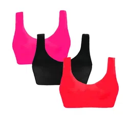 Girls Beginners Non Padded Teenager Full Coverage Cotton Bra-54